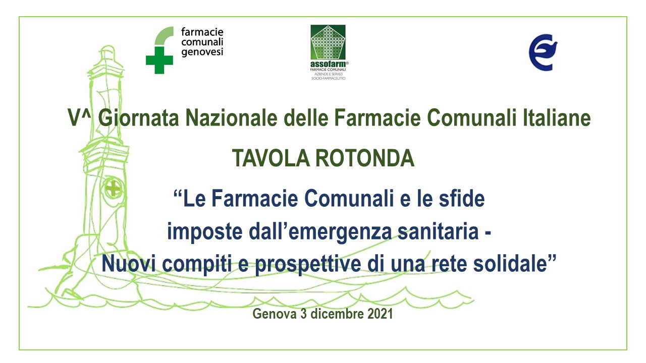TAVOLA ROTONDA V Giornata Nazionale Farmacie Comunali  Italiane